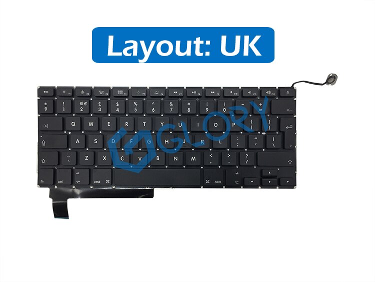 UK ES Spaans HET Italiaanse RU Russische Layout Vervanging Keyboard Voor Macbook Pro 15.4 "A1286 Toetsenbord - Jaar: UK