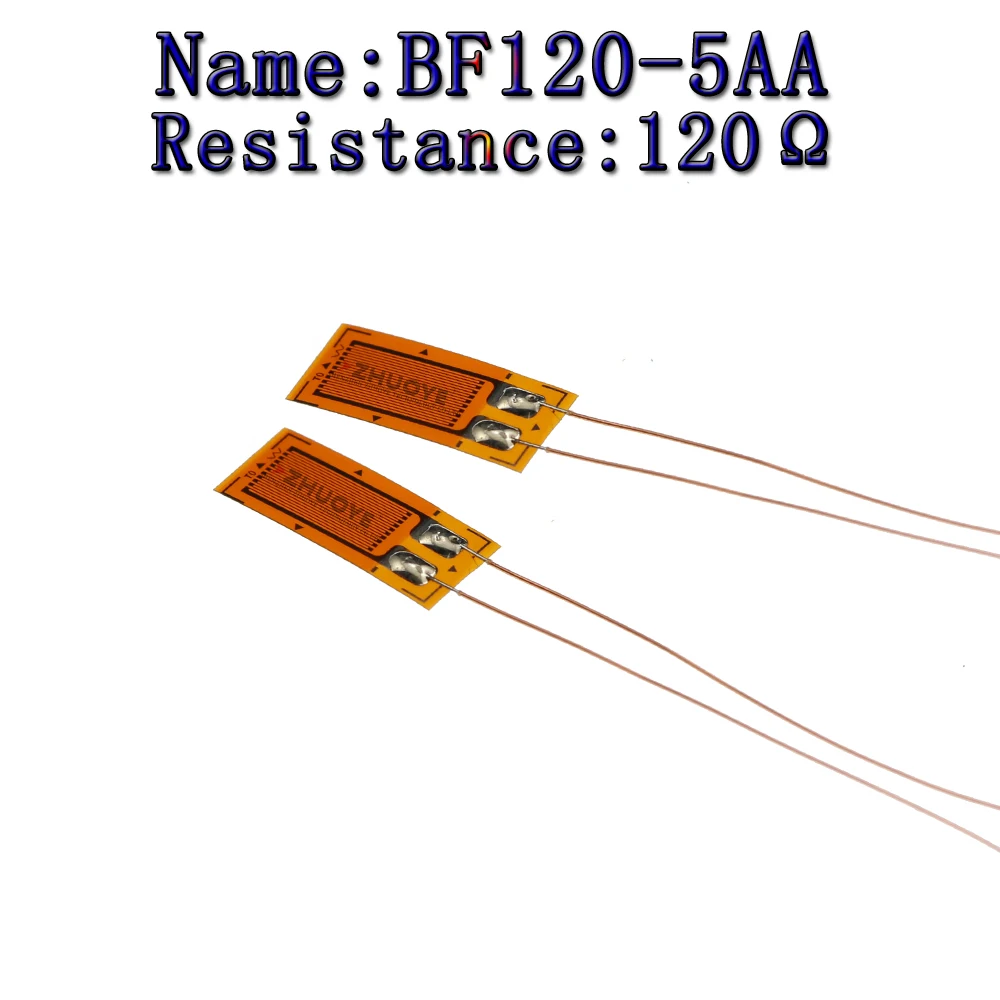 10pcs STRAIN GAUGES Precision resistive strain gauge BHFBF120-1AA 3 4 5 6 7 8 9 10 AA 120 ohm weighing Pressure Sensor: green