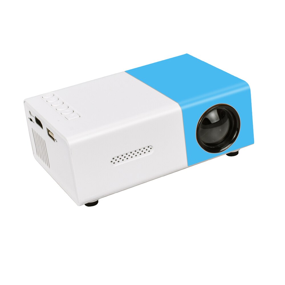 Salange mini proyector LED YG300 Pro, reproductor multimedia de vídeo para el hogar, portátil, con HDMI, USB, 1080P: Blue / Enchufe británico
