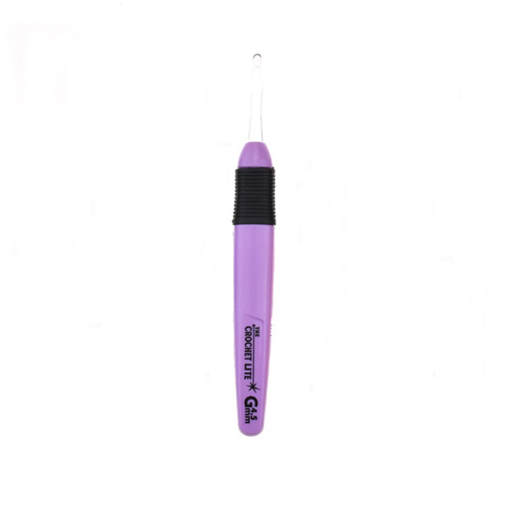 Ganchos de ganchillo con luz LED, agujas de tejer, accesorios de tejido, herramientas, ganchos de ganchillo, herramienta de aguja de tejer luminosa DIY, 1 ud.: Azul cielo