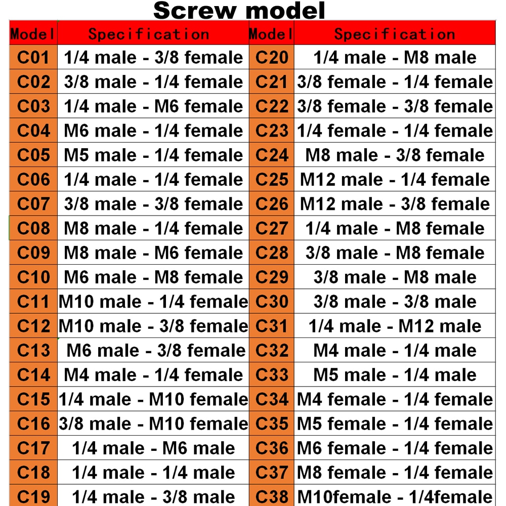38 typ 1/4 3/8 M8 M6 męnarty na gwint żeńnarty śruba robić mocowania konwerter adapter statyw, lampa pierścieniowa, Selfie Stick, prowadnica, projektor