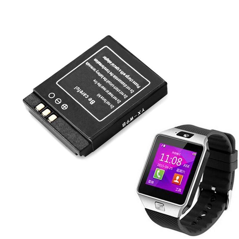 3,7 V recargable de Li-Ion batería de polímero para el reloj inteligente HLX-S1 DJ-09 AB-S1 M9 FYM-M9 JJY-S1 DZ09 QW09 W8 A1 V8 X6 LQ-S1 batería