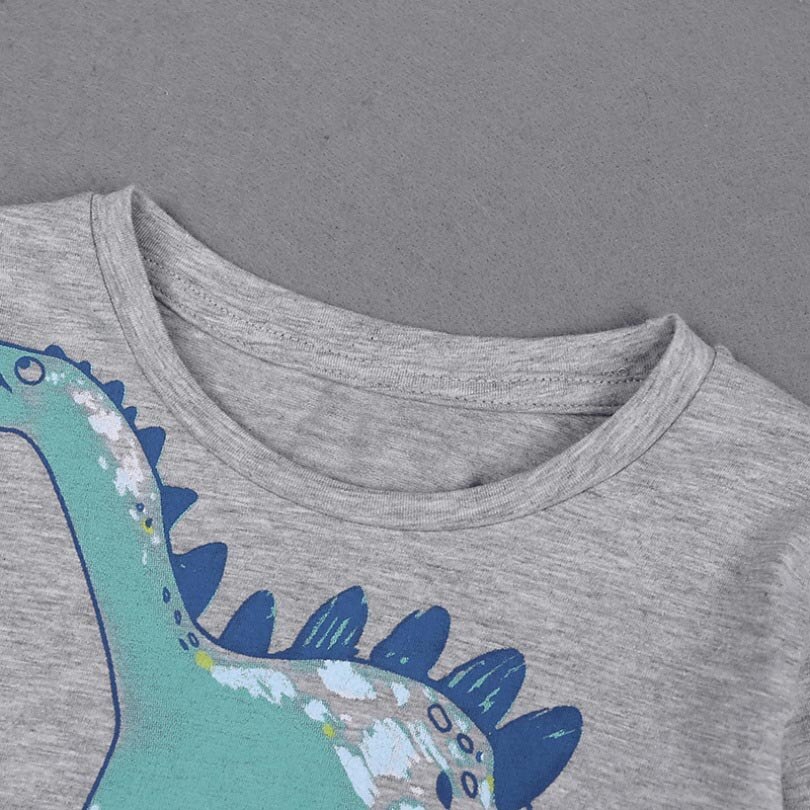 Mode Herfst Baby Longsleeve T-shirt Kinderen Cartoon Ronde Hals Kids Kleding Baby Jongens Dieptepunt Katoenen Shirt