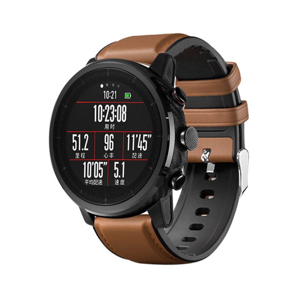 Silikon Leder Uhr Strap Für Huawei Uhr GT GT2 Weiche Uhr Band Strap Für Huawei Ehre Magie Samsung Galaxy Uhr 46mm