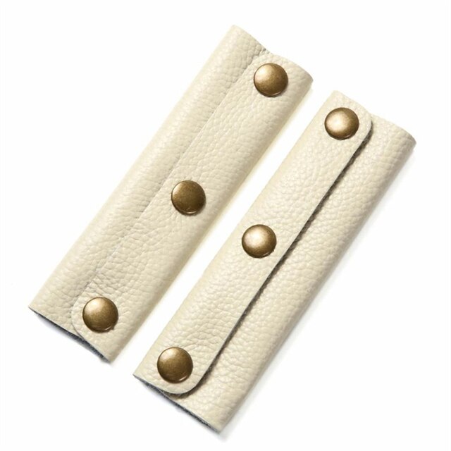 Housse de protection en cuir pour sac à bagages, poignée, accessoires de sac à bandoulière, sangle de remplacement, accessoire de bricolage: Beige