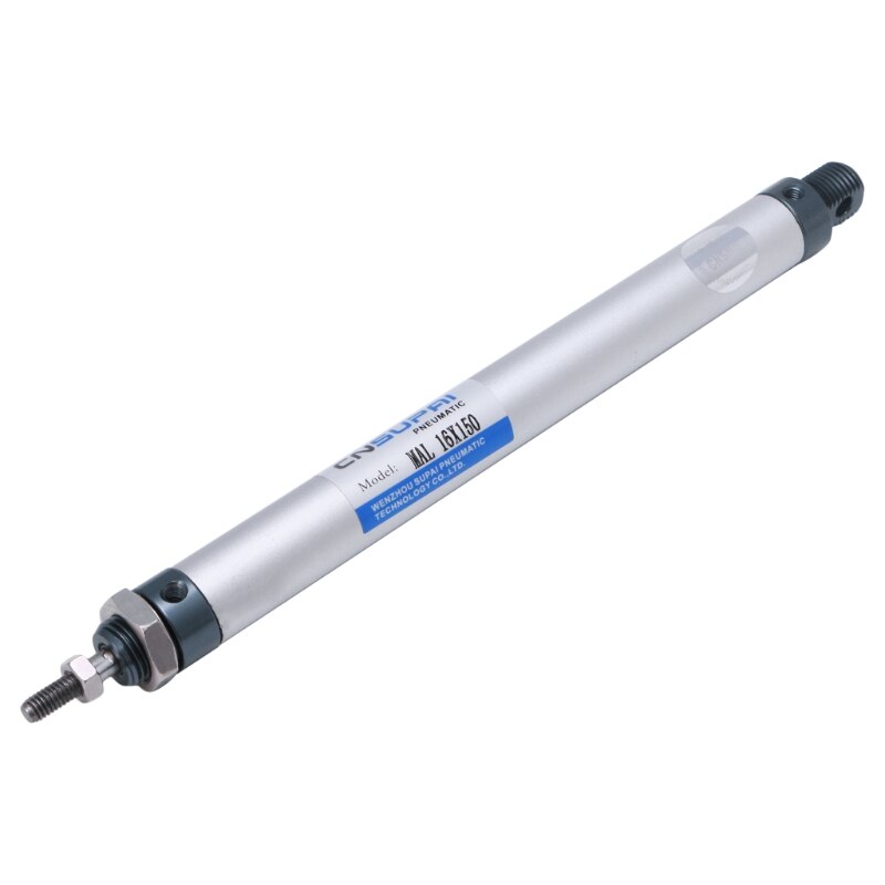 MAL 16mm x 50/100/150/200mm simple tige Double effet Mini vérin pneumatique directe Support
