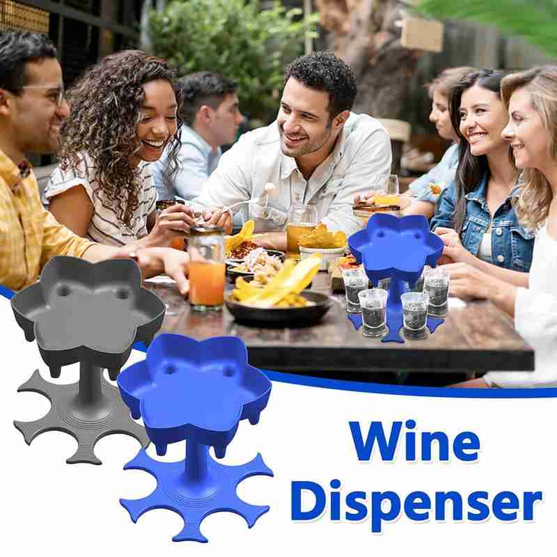 6 Shot Glass Dispenser and Holder Dispenser For Filling Dispenser Shots Liquids