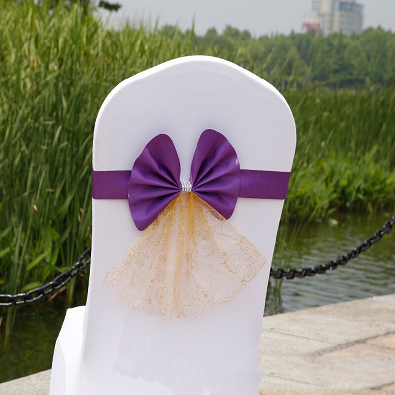 Ceintures de chaises avec couverture de nœud 10 pièces | Tulle vert menthe, pour événements mariages et fêtes noël, décoration