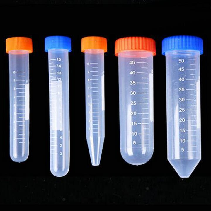 50Pcs/lot 50ml Centrifugal Tube with Graduation Conical Bottom Plastic Centrifuge Tube with Screw Cap