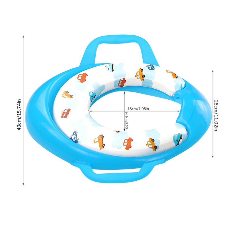Soft Potty Training Potty Seat with 2 Handles Splash Guard