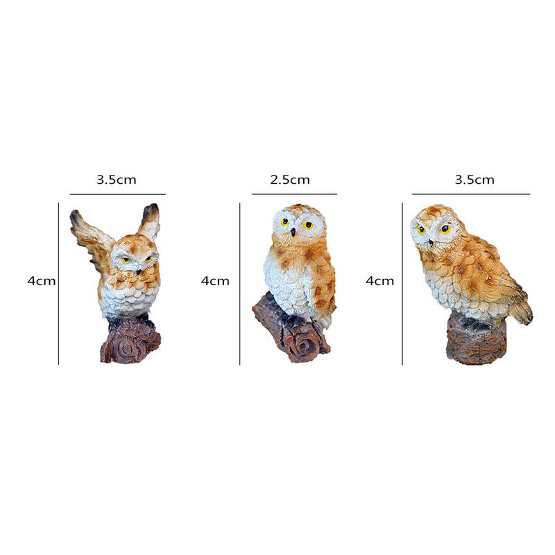 Mini Hoge Imitatie Leuke Uil Kleine Ornamenten Micro Landschap Tuinieren Decoraties Milieuvriendelijke Materialen