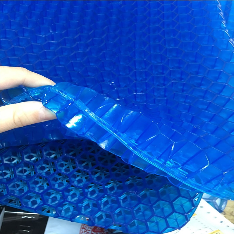 Honeycomb pude køling elastisk gel sædehynde til bilkontor til æg sitter siddepude