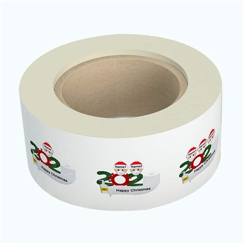 Colorful Christmas Designs Adhesive Name Tags Seal Labels Tags Decals Package XMAS Stickers: Pink