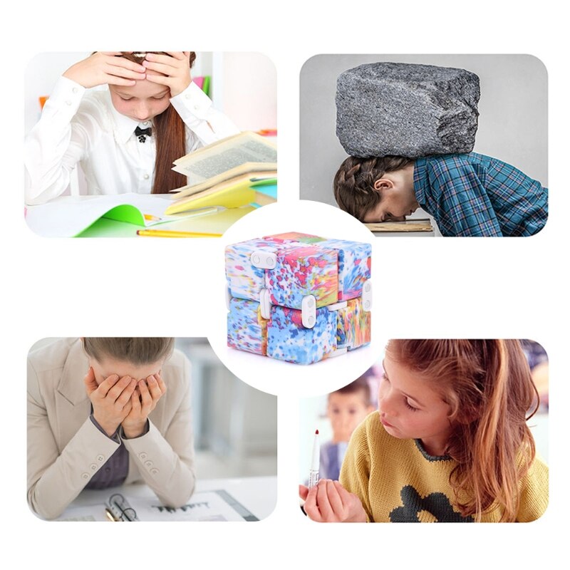 1Pc Cube Puzzel Speelgoed Abs Plastic Stress Reliever Brain Teasers Infinity Magische Kubus Verminderen Druk Speelgoed Praktische Joke & dxad