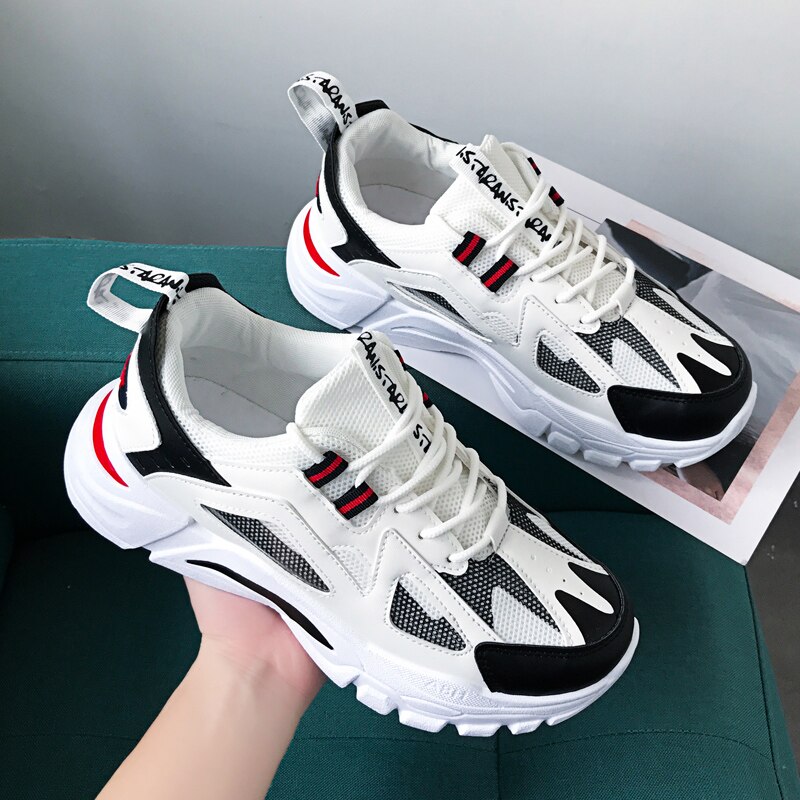Krasovki heren casual schoenen mesh sneakers ademend licht outdoor schoeisel vrijetijdsschoenen heren sport volwassenen plat vallend