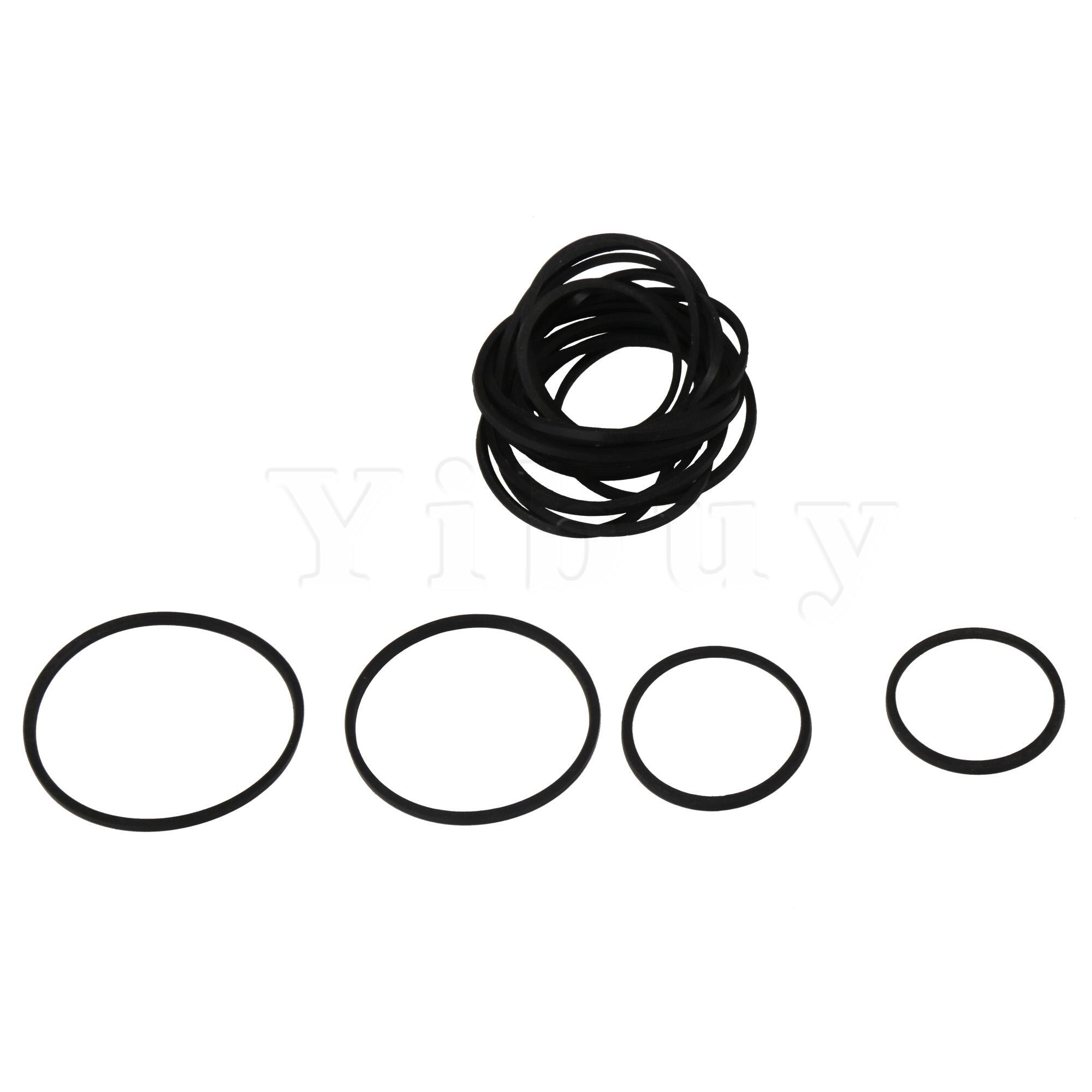 Yibuy-Correa de goma para DVD, 1,5mm, grabadora mixta, plegado cuadrado, 40 a 60mm, Juego de 20: 1.5mm Fold 40 - 60mm