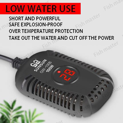 SUNSUN Tortoise heating rod automatic constant temperature explosion-proof fish tank heater turtle tank low water heating rod