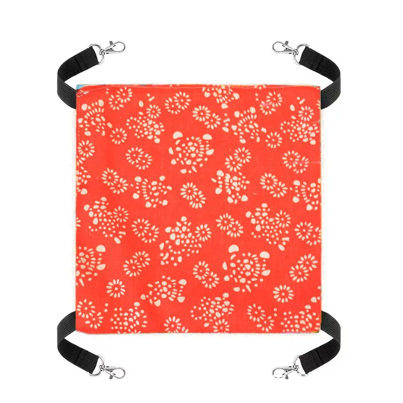 Letto amaca in tela per gatti letti per criceti per animali domestici letto sospeso su entrambi i lati letto a dondolo per animali domestici criceto scoiattolo coniglio resto forniture per il sonno