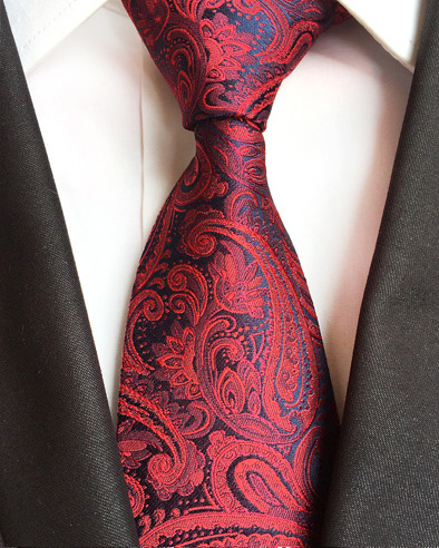 Gusleson 8cm klassisk glipper til menn 100%  silke jacquard paisley floral cravatta glipper mann brudgom forretningsslips tilbehør: 12