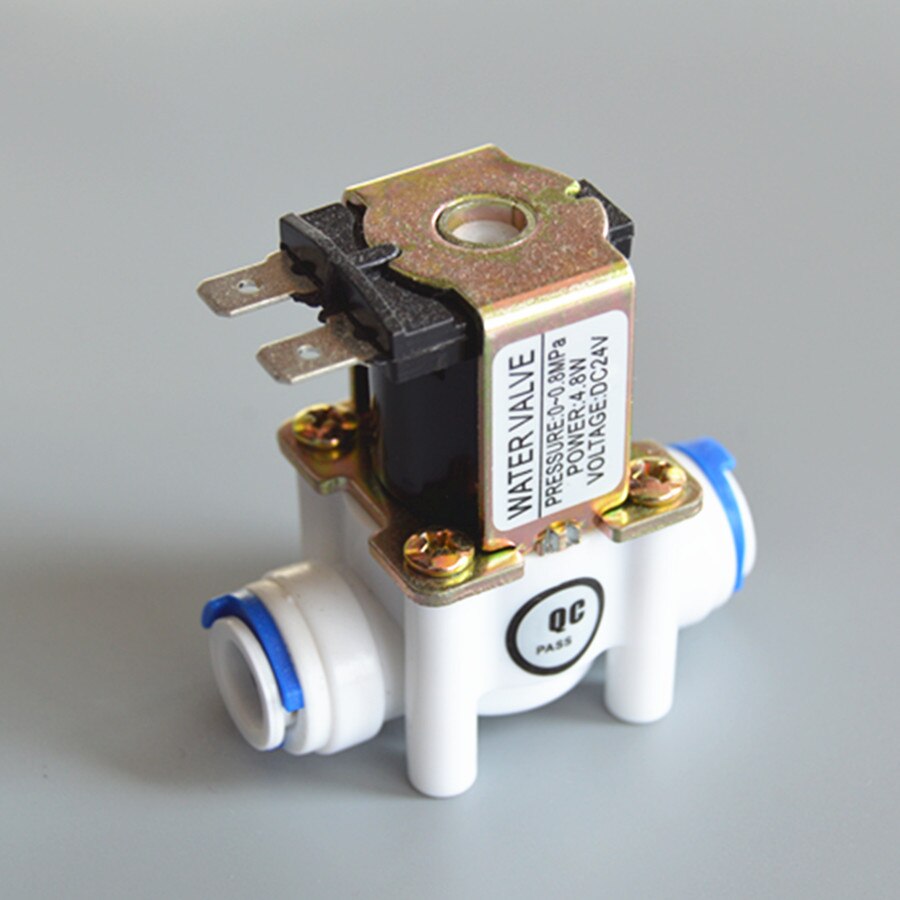 24Vdc plastic solenoid valve water valve Normally closed 3/8" ID9.5mm RO water purifier parts