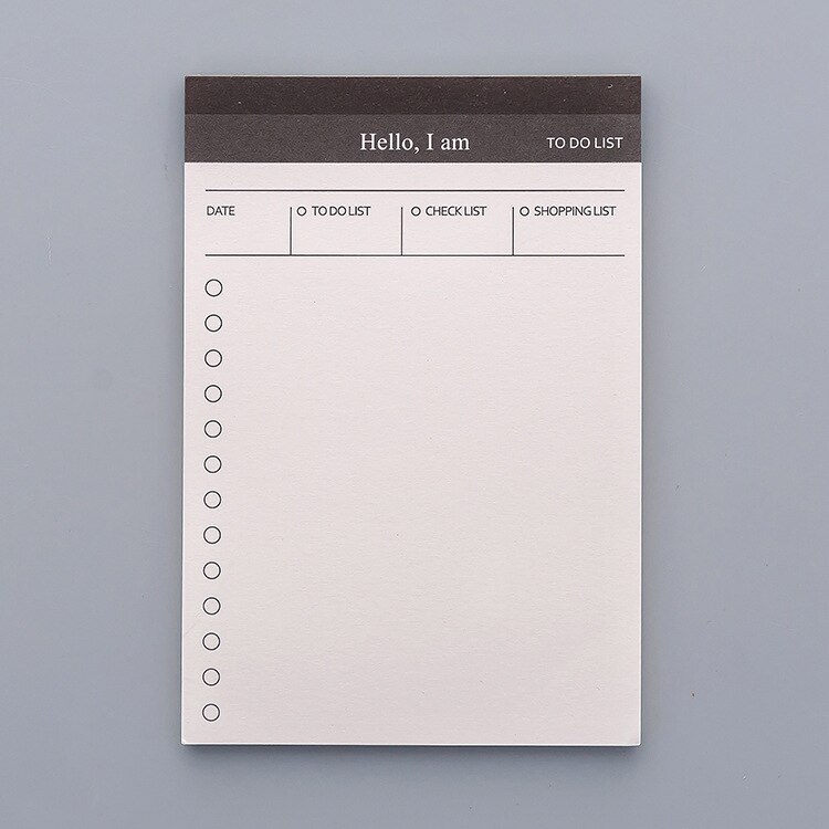 Business A7 Todo list checklist Day Plan 50 sheets Notepad Office Desk Schedule Memopad Stationery: Todo