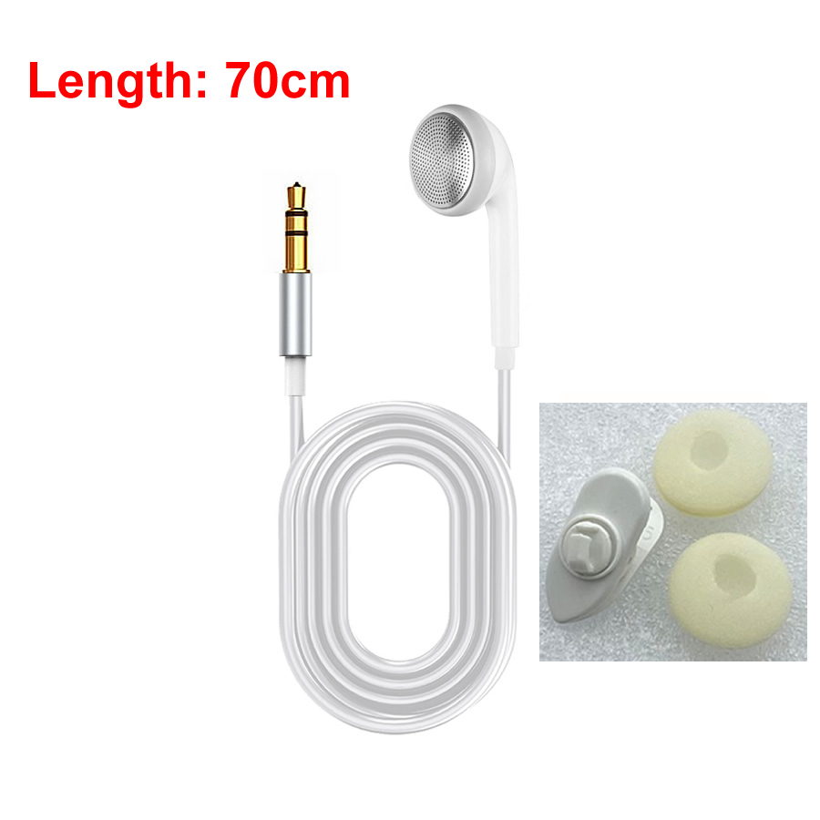3.5mm High End Single Side Mono Earphone Mono Wired Headset For Mobile Phone Mp3 Radio Bluetooth Audio Receiver Short Line