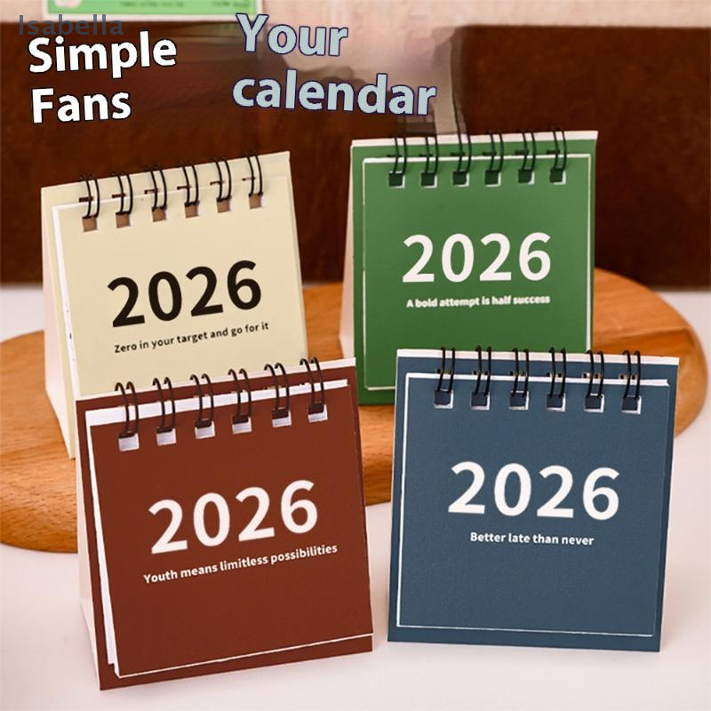 ★★★ Simple Desk Calendar Mini Portable Calendar Desktop Ornament Plan Small Desk Calendar