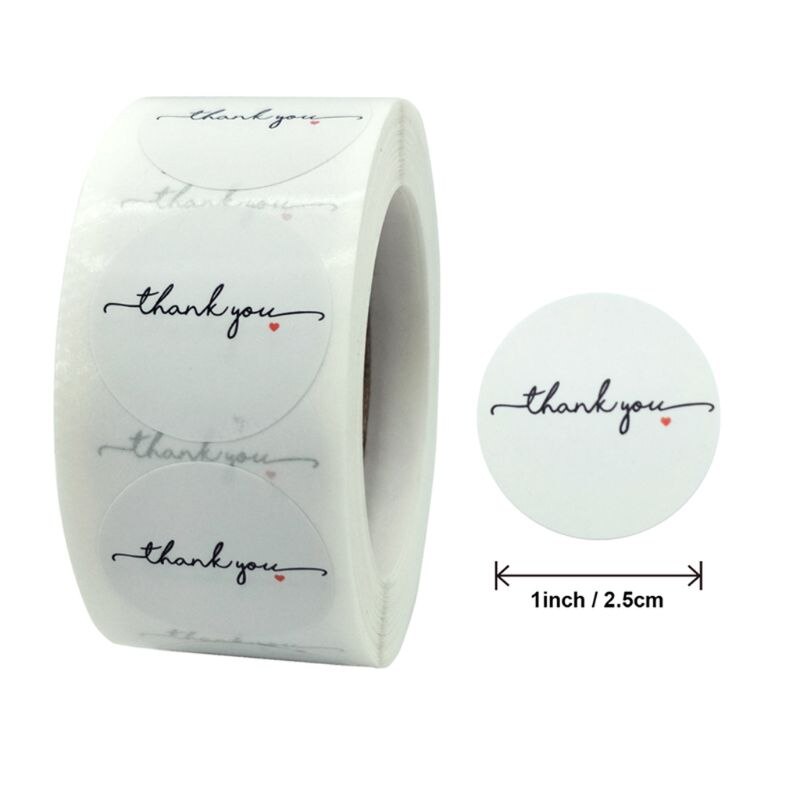 500 stuks bedankstickers zegellabel scrapbooking bakzakken bruiloftdecoratie  d0ja