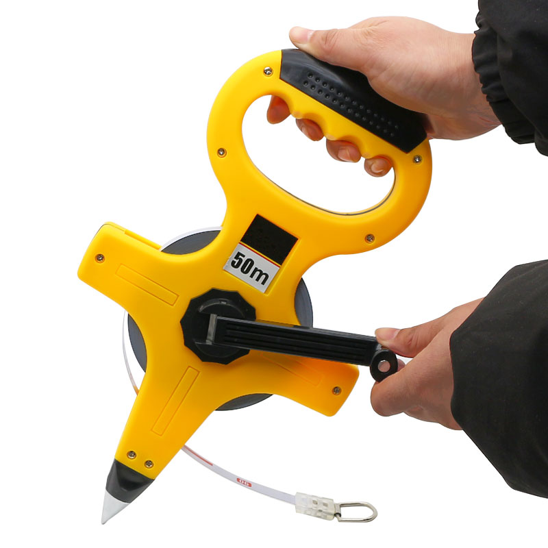 Metal Tape Measure 30m 50m 100m Engineering Tape Retractable Ruler Roll Tape Measuring Tools Flexible Rule Tapeline