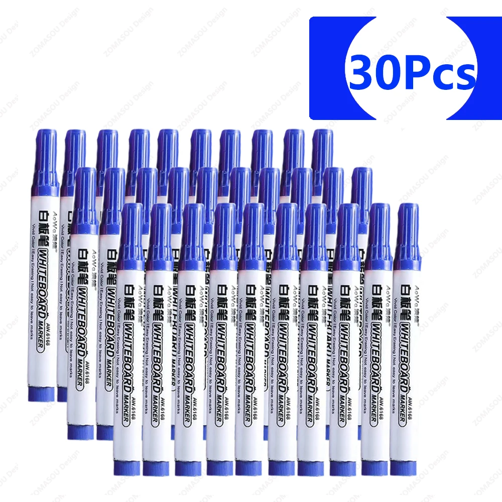 100-1pcs Erasable Whiteboard Marker Pen Teaching Chalk Blackboard Marker for Ceramics Glass Office School Art Stationery: Mixed Color
