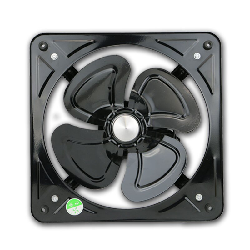 220V Industrial Exhaust Fan 10 inch Exhaust Fan Kitchen Window Oil Smoke Exhaust Fan 30*30cm: US / no Net cover