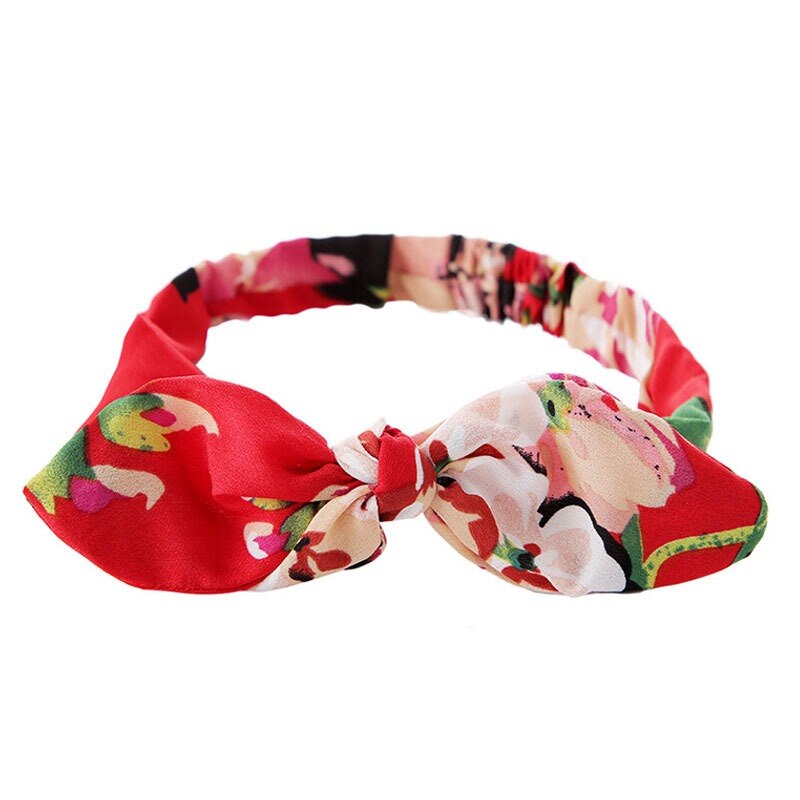 Bohemian Girls Hairband Hair Accessories Print Headbands Vintage Women Headband Cross Top Knot Elastic Hairband Soft Bandanas: Color-8