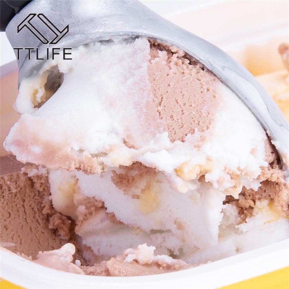 Ice Cream Scoops Stainless Steel Dual-head Fruit Watermelon Digger Scoops Non-Stick Spoon Home Kitchen Accessories