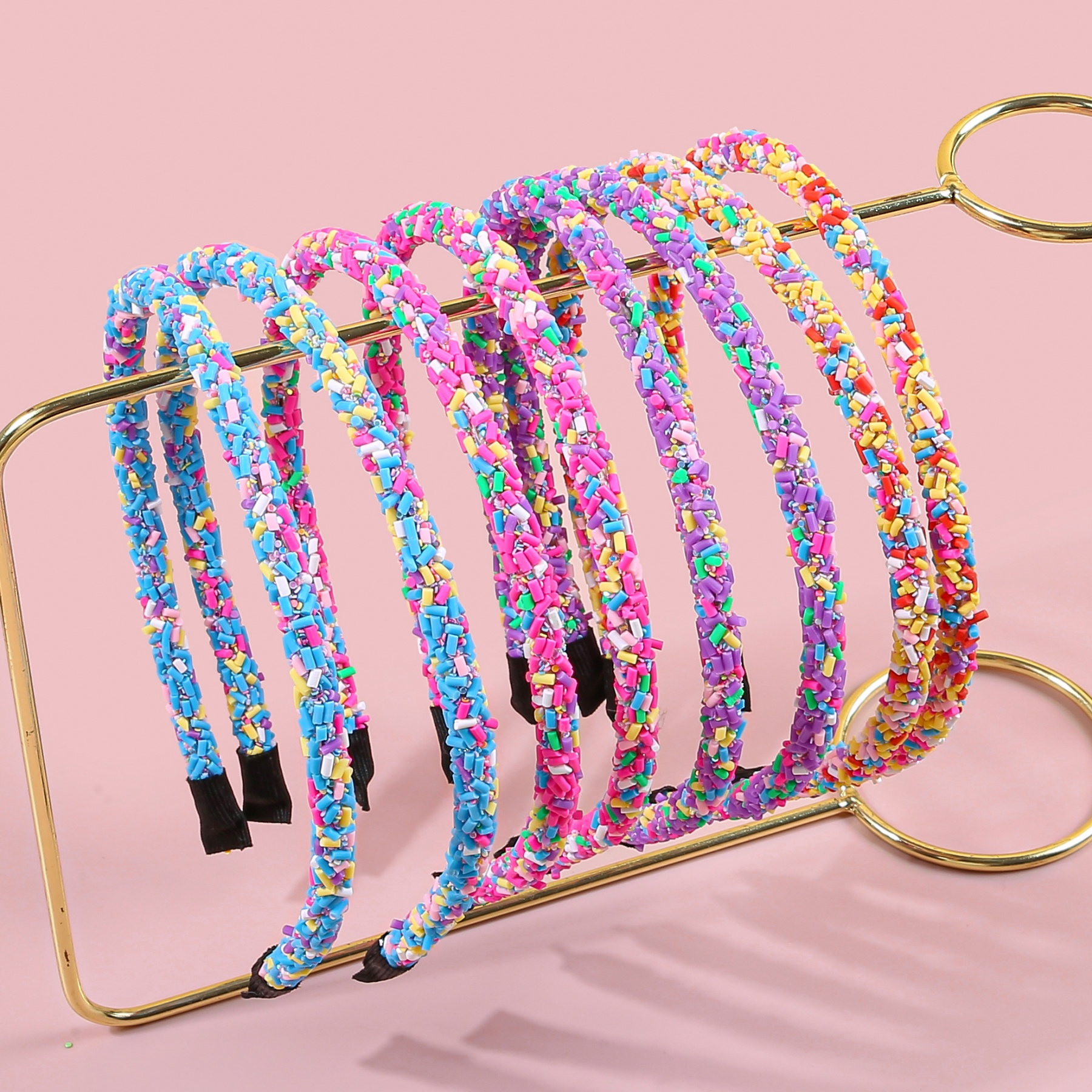 1/4 Uds. Diademas brillantes, diademas bonitas para niñas, diademas de colores helado para niñas, decoración de para niños, tocados