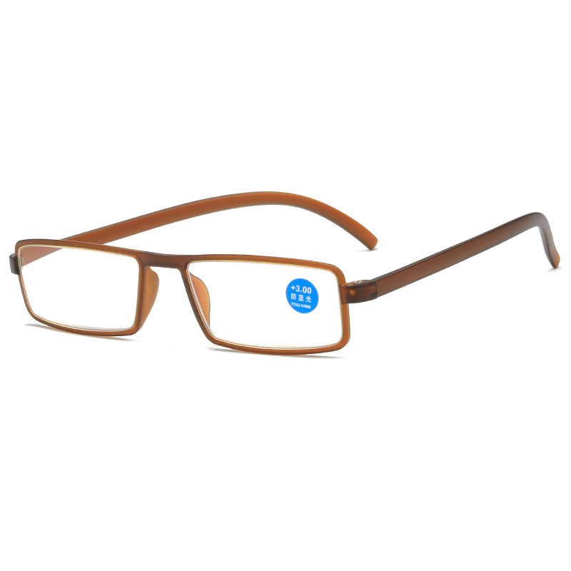 Zilead – lunettes de lecture rétro à monture carrée, Anti-bleu, pour personnes âgées, monture de couleur ultralégère + 1.0 à + 4.0