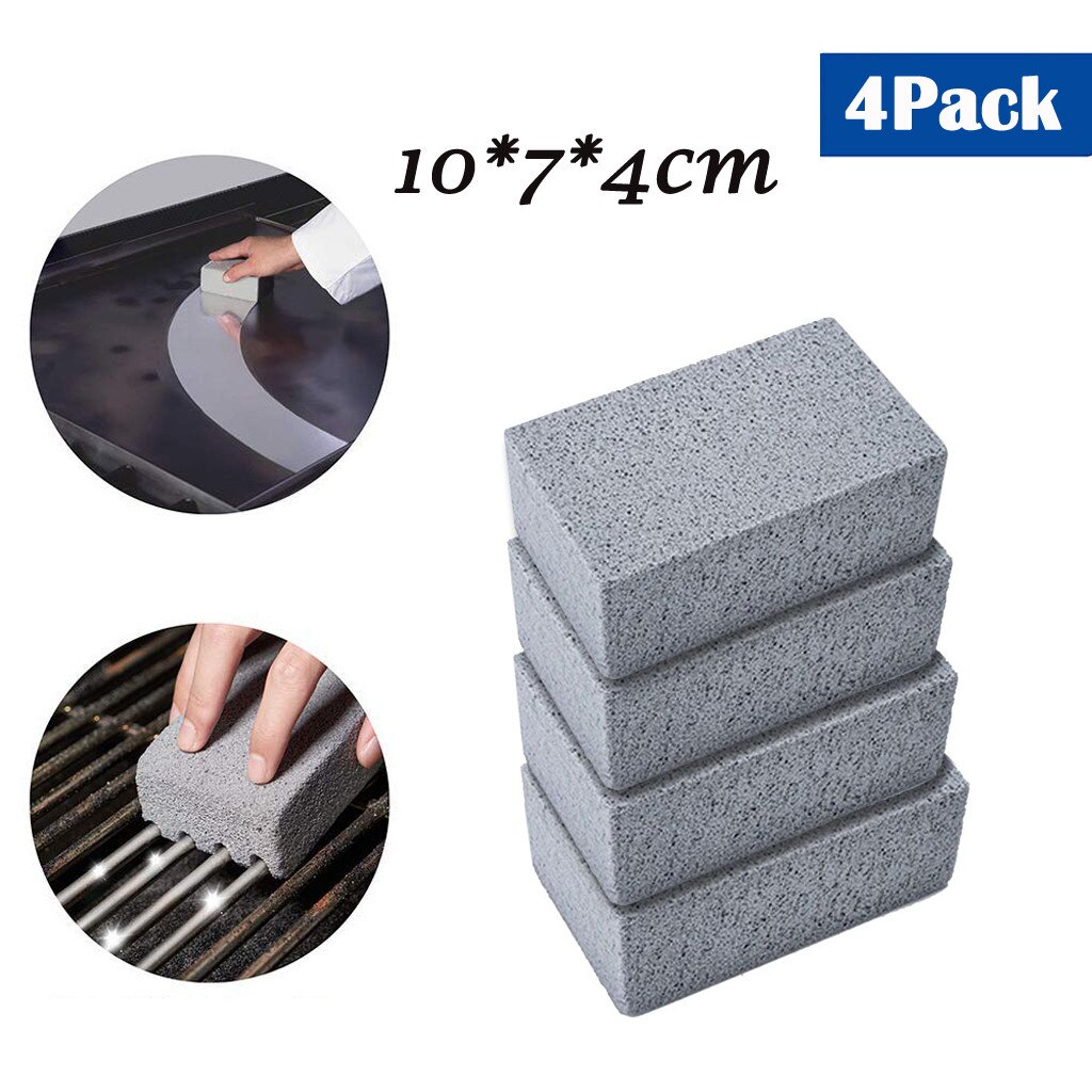 Bbq Grill Cleaning Brick Block Bbq Racks Stains Grease Cleaner Barbecue Cleaning Stone Bbq Tools Kitchen Decorates Gadgets #T2G