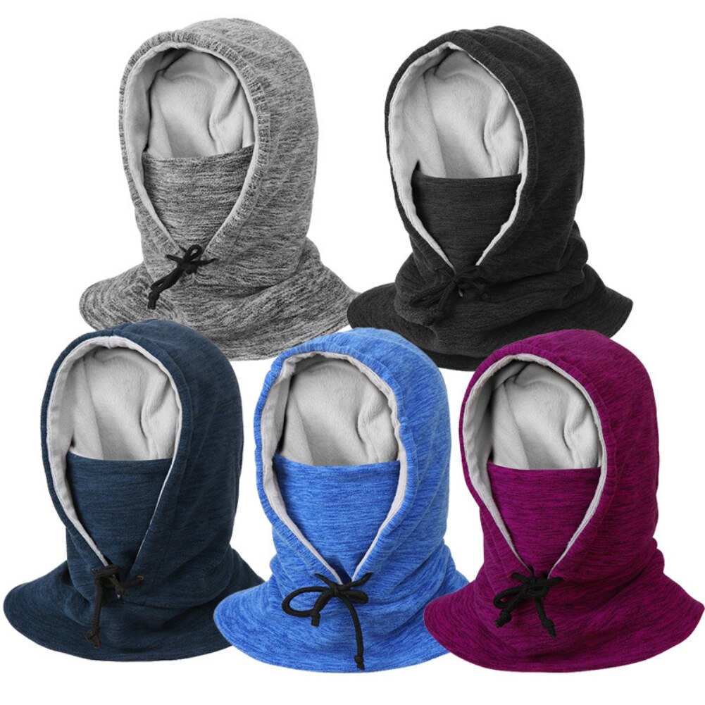 Winterwarme fleece-mützen, wasserdichte thermo-sturmhauben, gesichts- und nackenwärmer für herren, outdoor-sportarten, skischals, thermomützen
