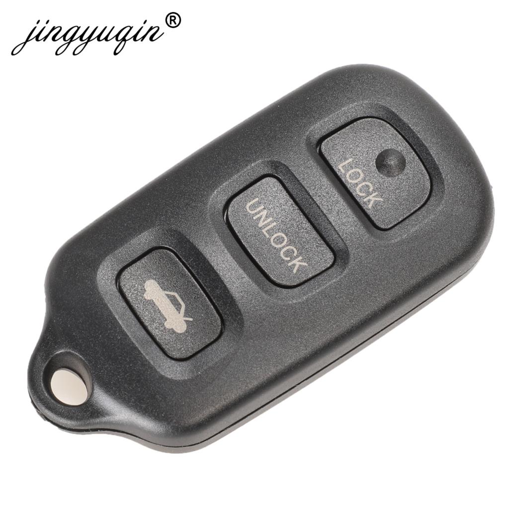 Jingyuqin Afstandsbediening Sleutel Shell Fob 3 Knop + Paniek Voor Toyota Sequoia 4-Runner 4Runner 2003 keyless Case Vervanging