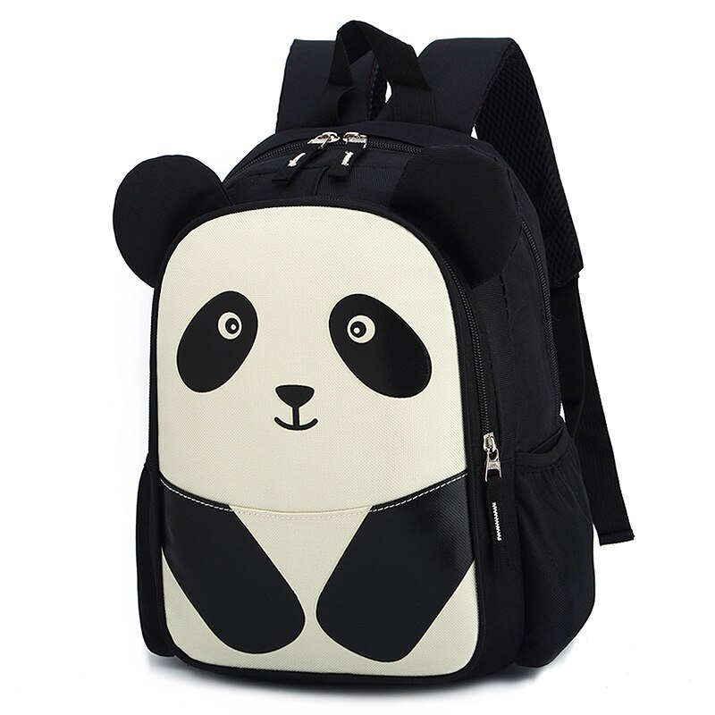 Kinderschoolrugzakken cartoon dinosaurus rugzak kinderen schouderrugzakken tas mochilas infantil: Panda -beige