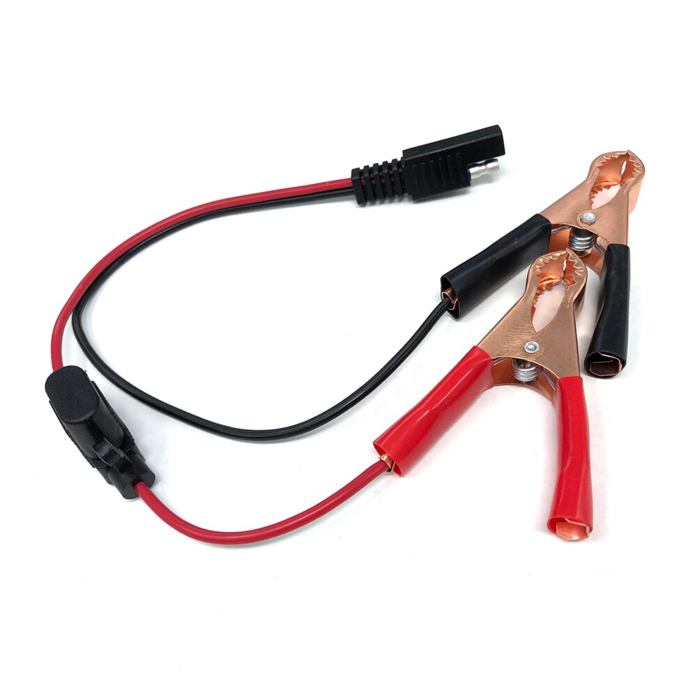 schnell anschließen nutzbar machen SAE Zu Krokodil Clip 7,5 EINE Sicherung SAE Verlängerung Kabel für Batterie Ladegerät/Betreuer für Motorrad 30CM