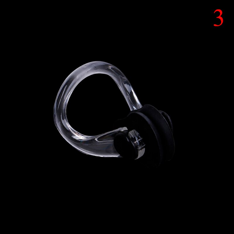 2pcs swimming nose clip soft and comfortable silicone nose clip swimming accessories: Back 3