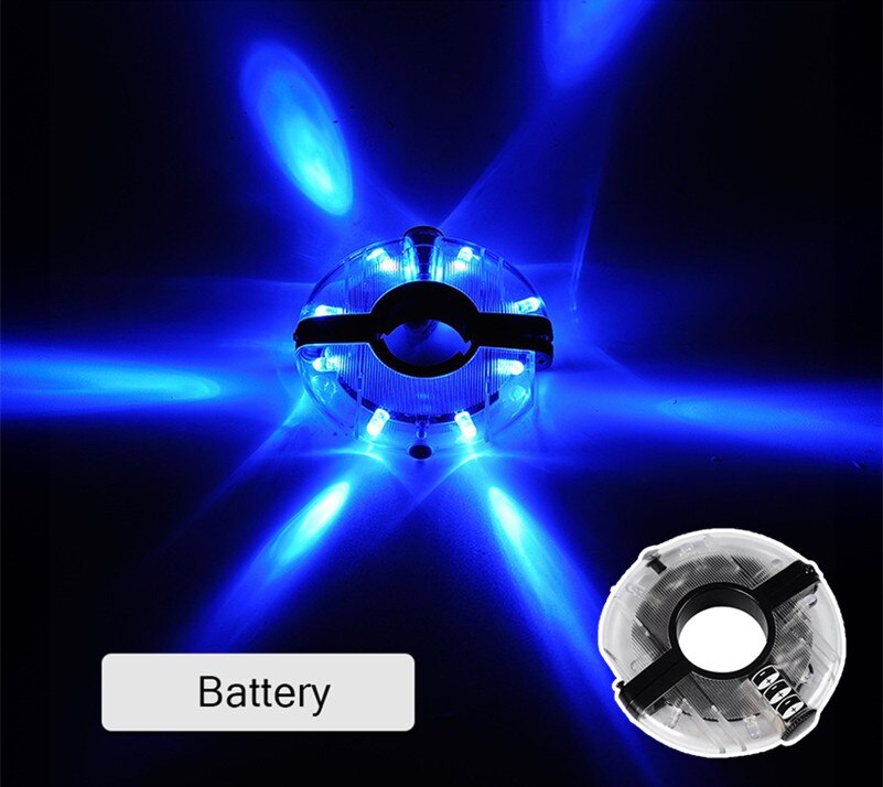 7 kolorów 21 trybów kolorowe diody doprowadziło światła robić kól roweru USB wioślarz na akumulator przedni piasta lampka na szprychy z dziećmi światła rowerek biegowy: niebieski z bateria