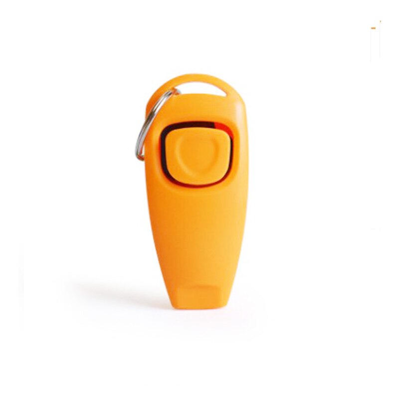 Two together 1 dog training ring pet ring piece + whistle training dog whistle with key chain: orange