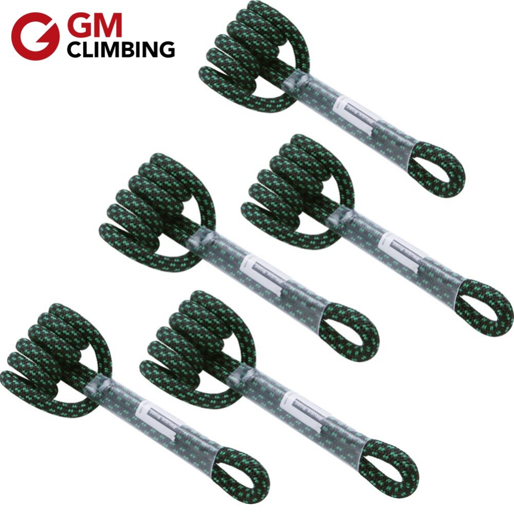 18in / 24in Safety Rock Climbing Rope Prusik Loop Polyester 8mm 20kN Camping Carabiner Accessory Cord Arborist Cuerda Escalada