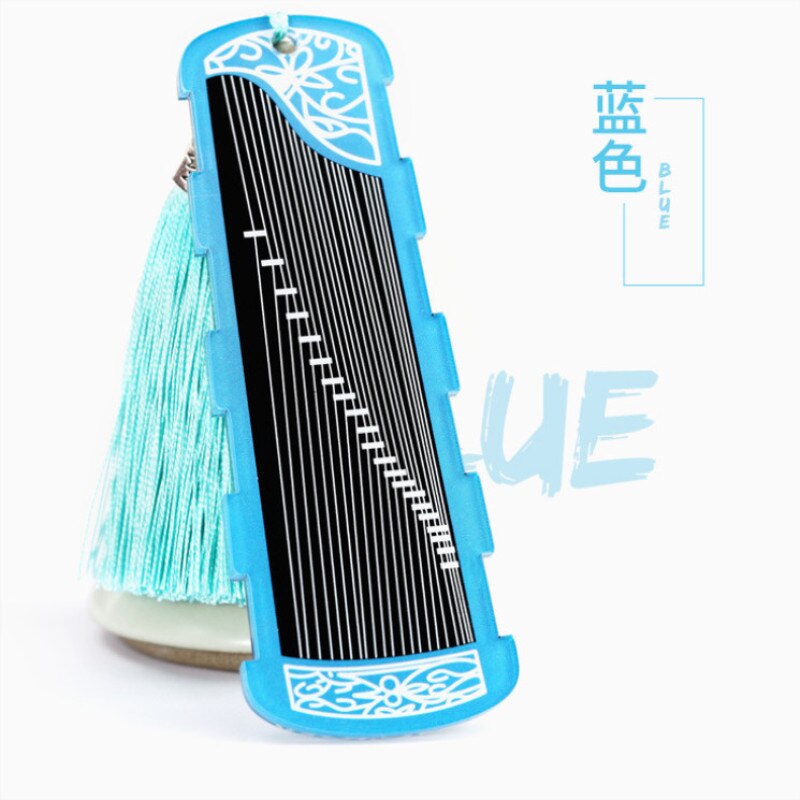 Guzheng Accessories with Tassel Guzheng Nail Storage Board Pipa Nail Tape Wrapped Card: Blue