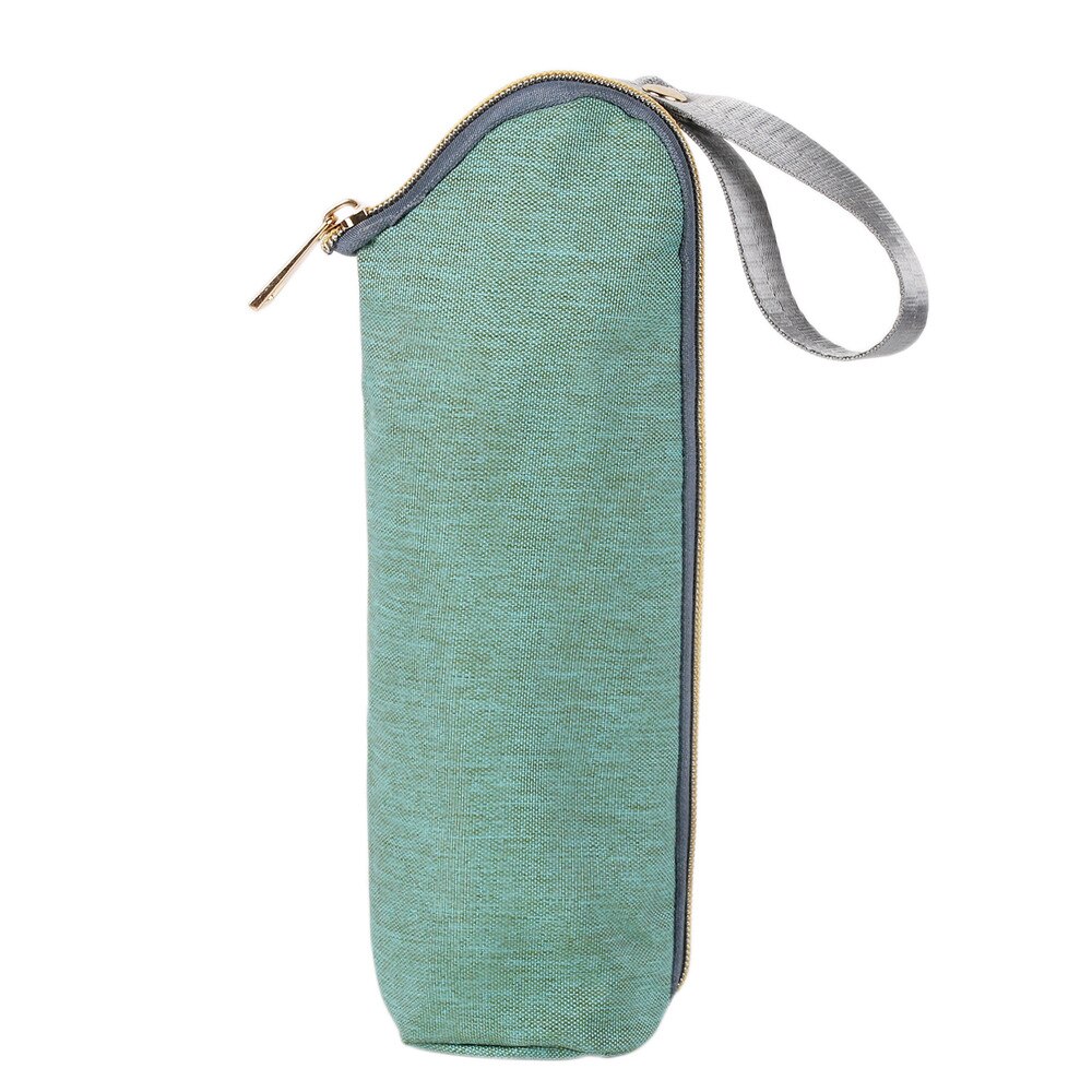 Baby kinderwagen hangende warmer tassen melk waterfles isolatie tas voor babyvoeding buiten thermosfles houder 2-6h: Groente