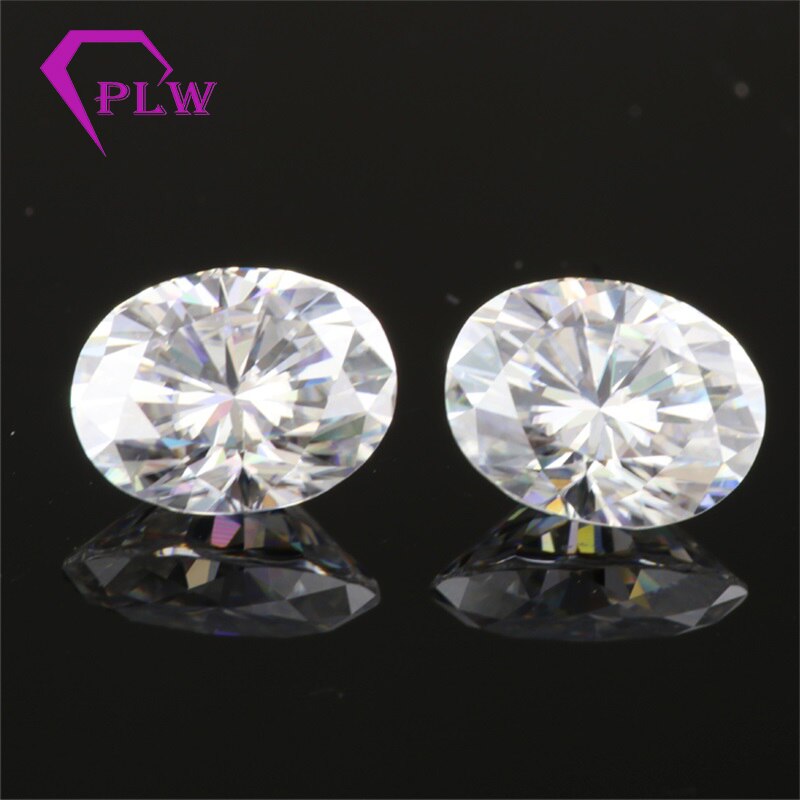 Provence bijoux prix usine 0.6 carat 4*6mm D couleur ovale moissanite test pierre gemme positive pour bracelet anneau chaîne boucle d'oreille