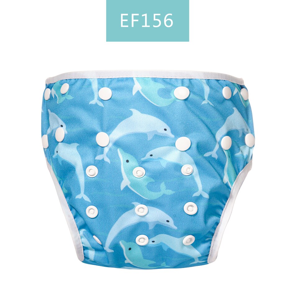 Happy Flute 1pc dziecko lato wodoodporne regulowane pieluszki tekstylne basen Pant pływanie majtki na pieluchę wielokrotnego użytku zmywalna pieluszka dla niemowląt: EF156