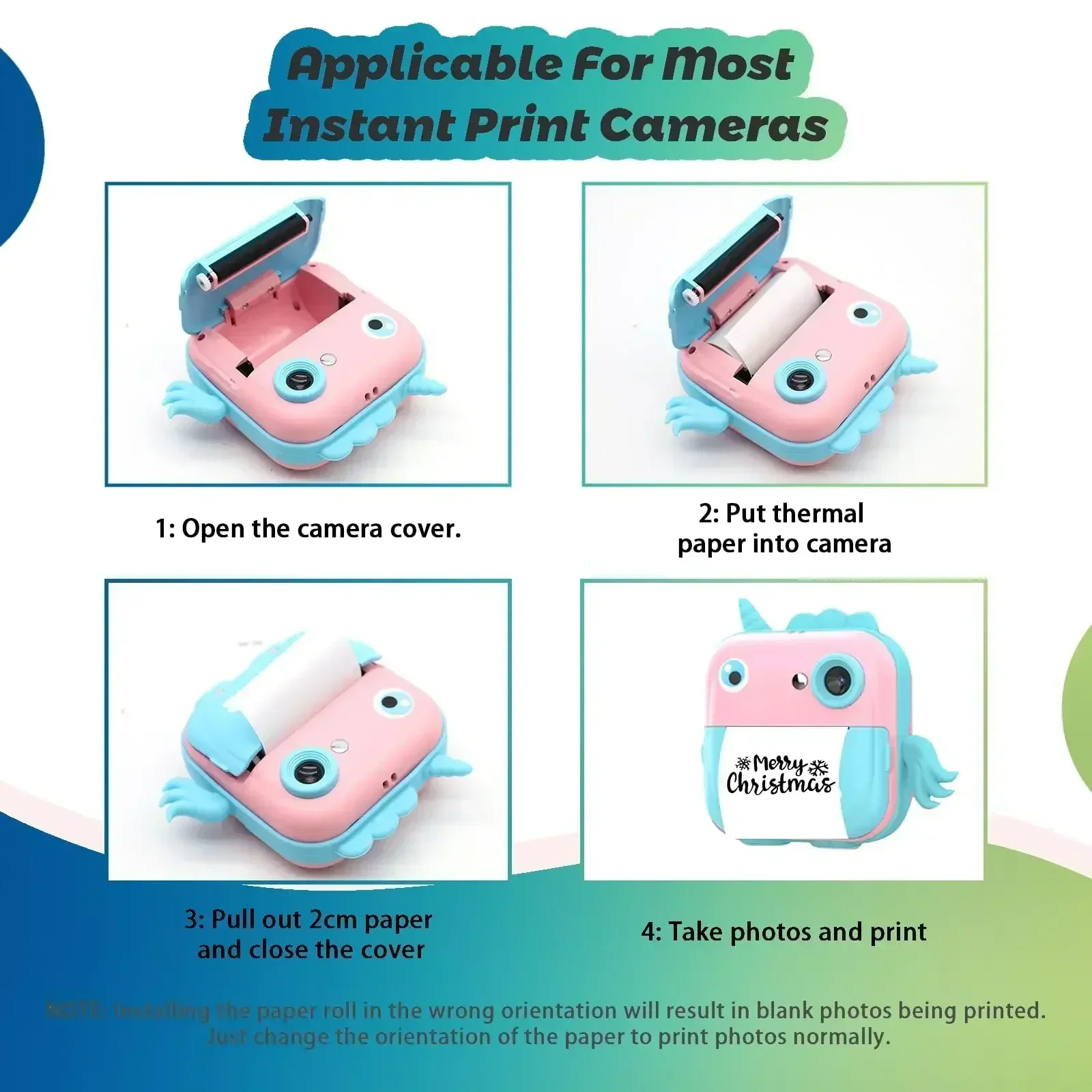 Termisk printerpapir til mini-klistermærke-kvitteringsprinter bærbar bluetooth-lommeprinter hvid farve klæbrig gennemsigtig papir