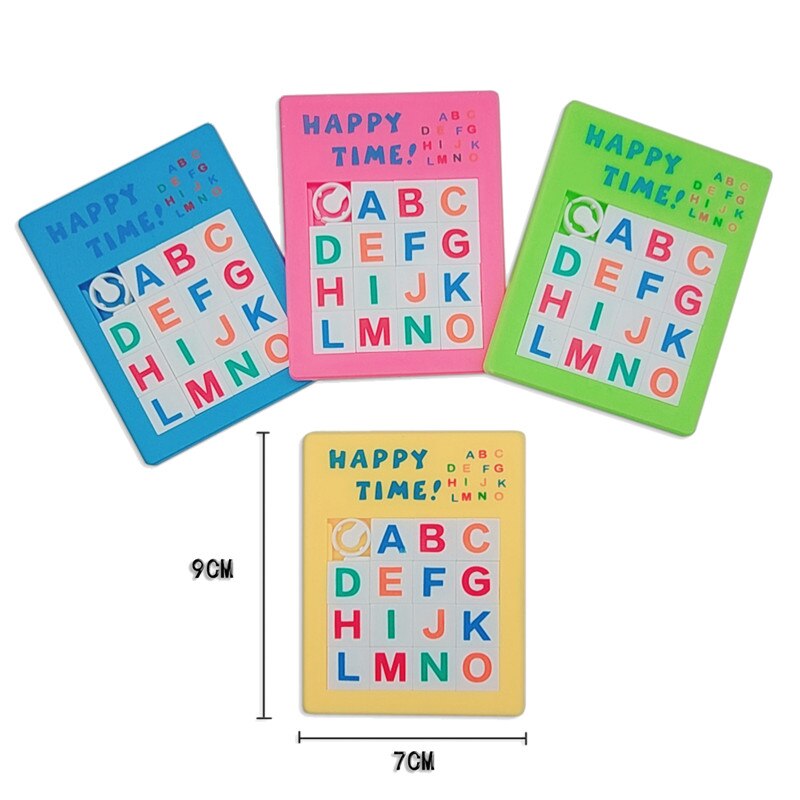 3D Glijbaan Puzzel Plastic Speelgoed Kinderen Nummer Alfabet Leren Educatief Jigsaw Intellectuele Ontwikkeling Game Party